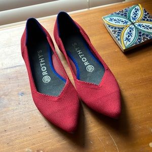 Bright red Rothy’s